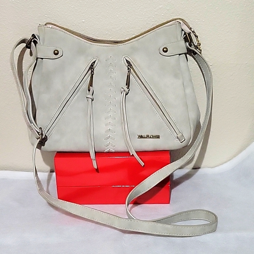 Wallflower Light Gray Crossbody Purse